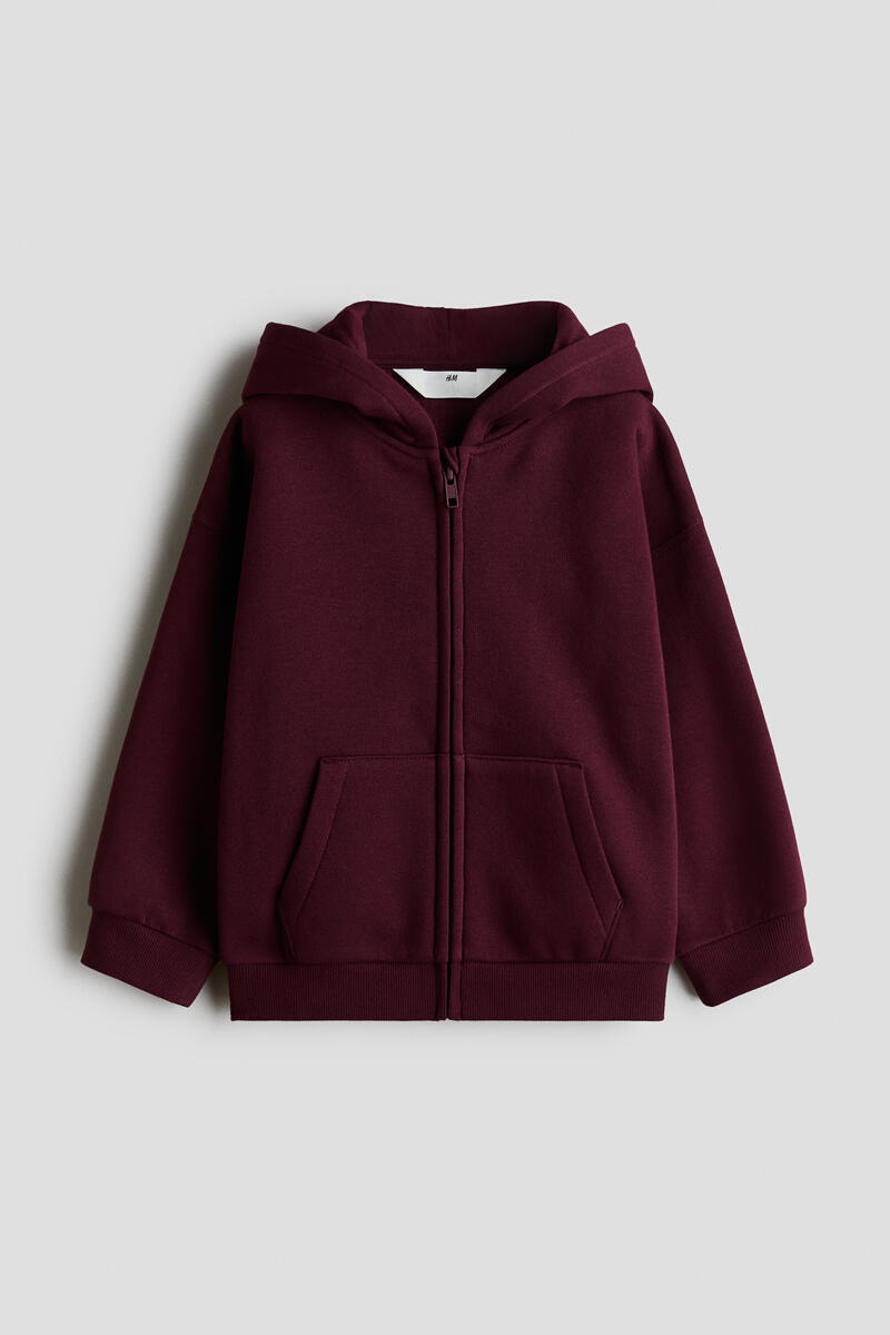 Zip-Through Brushed Hoodie
